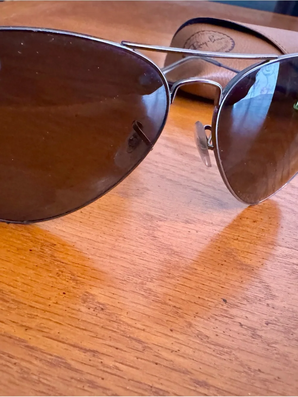 Aviator Sunglasses with Black Lenses